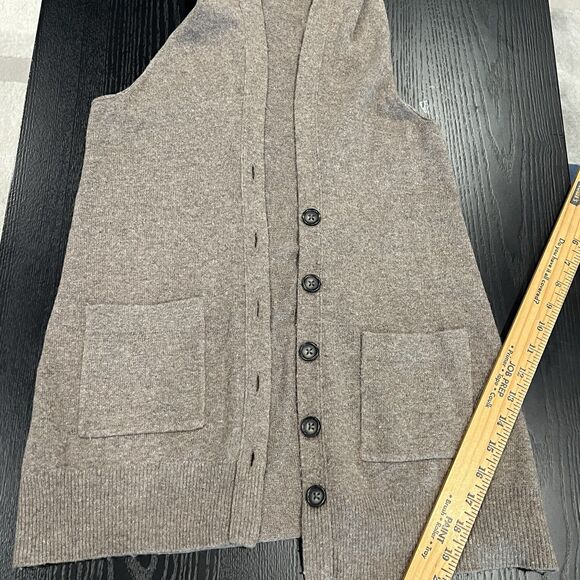 Banana Republic Women’s Wool Cashmere Sweater Taupe Vest XS Gray - Picture 4 of 8